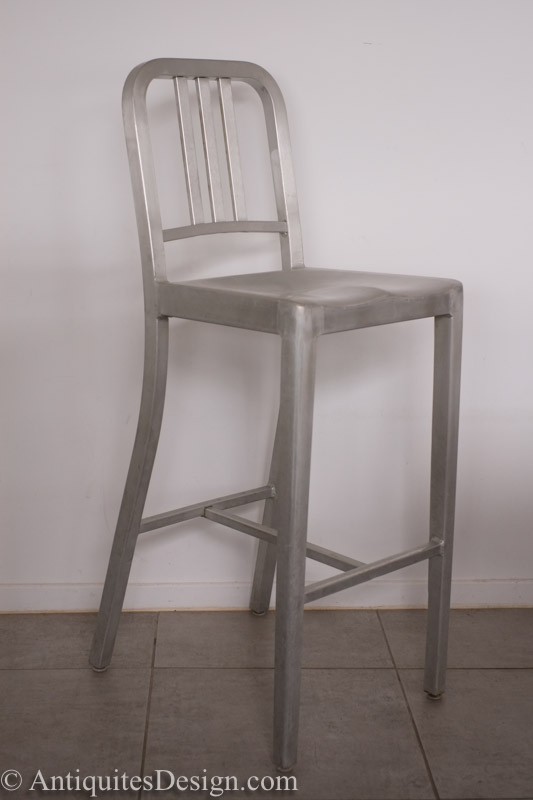 chaise de bar navy TABOURET 1006 NAVY BARSTOOL EMECO